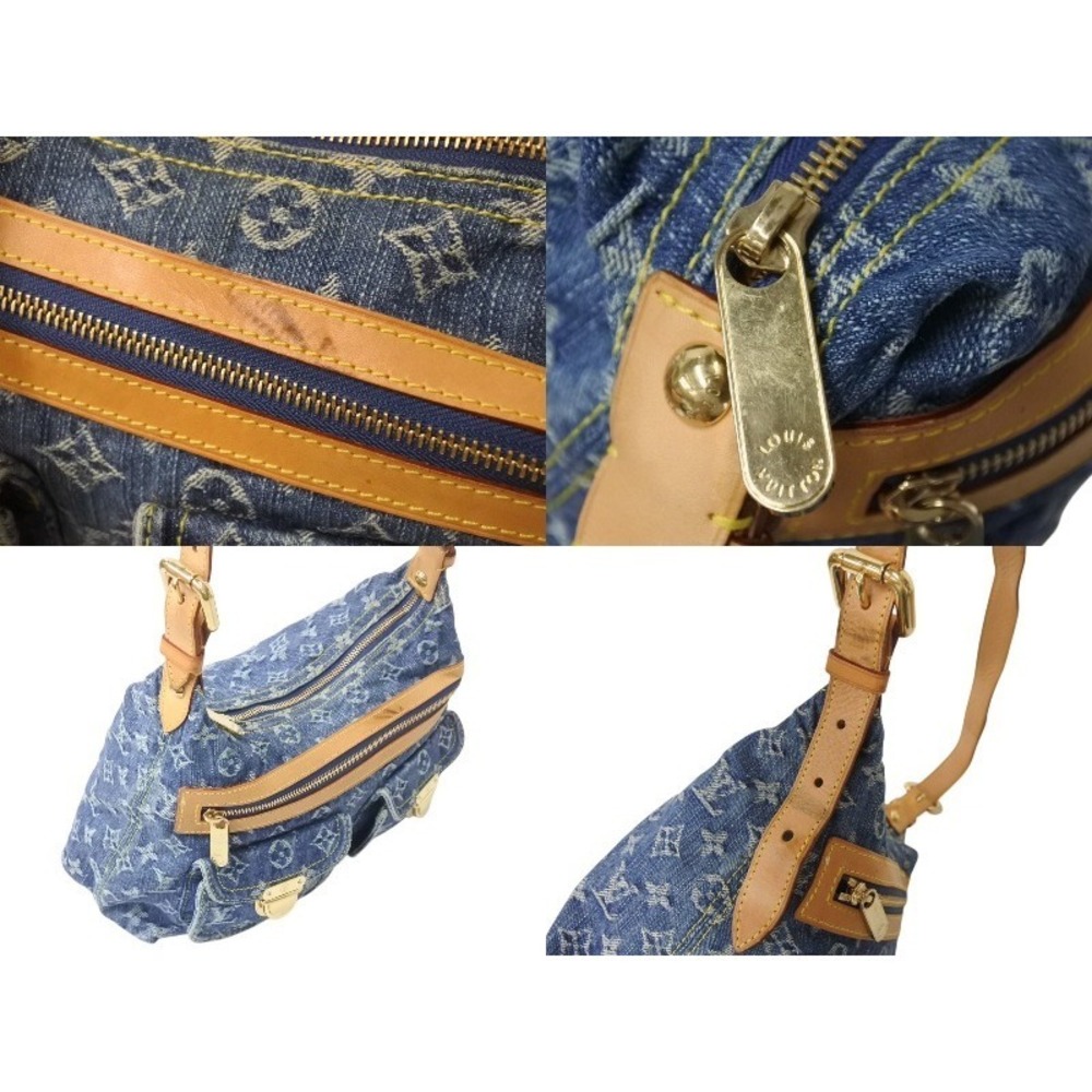 LOUIS VUITTON Baggy Shoulder Bag Monogram Denim Blue - Picture 7 of 9